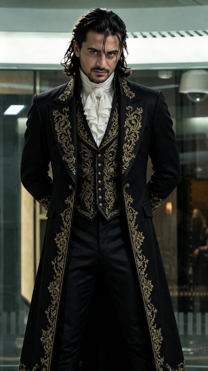 Handsome Dracula royal vampire look style Diinesh Patel AI Prompt Visual