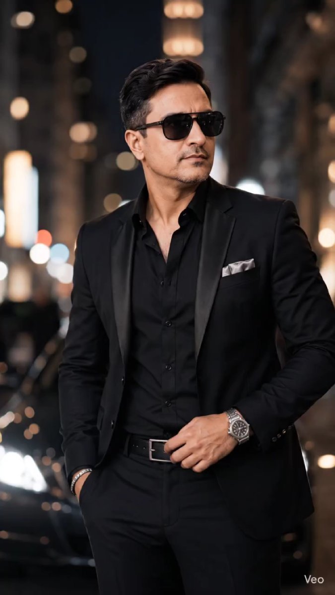 A handsome Asian businessman standing on a luxury street Diinesh Patel AI Prompt Visual