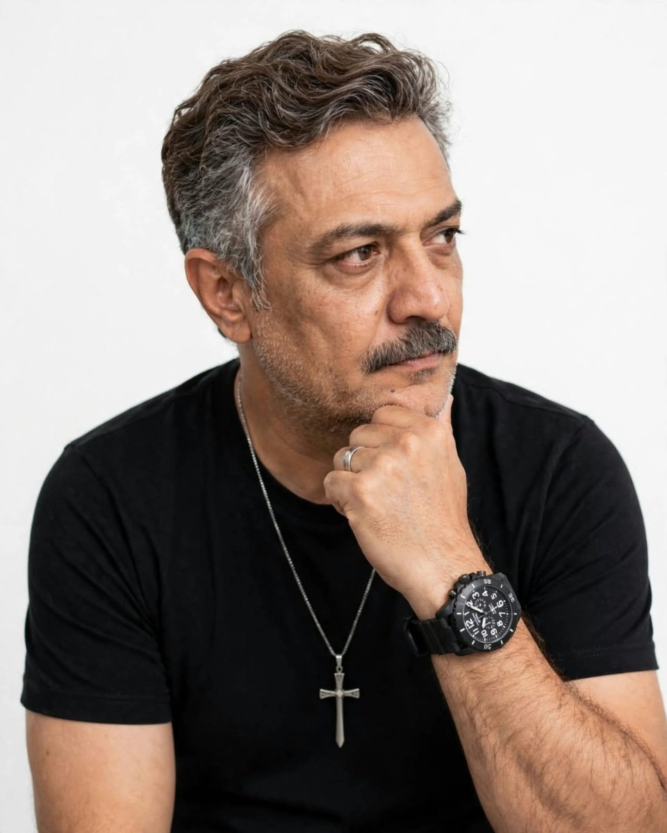 Shivraj D. Walvekar Thoughtful Icon - Cross Chain AI Prompt Visual
