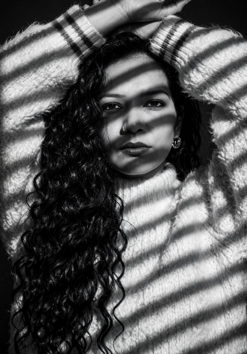 High end monochrome. Sanjanaa Arole AI Prompt Visual