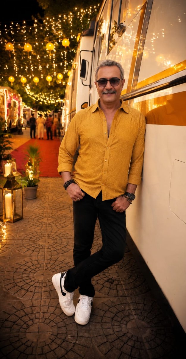 Shivraj D. Walvekar Festive Night - Vanity Glow Party Art AI Prompt Visual
