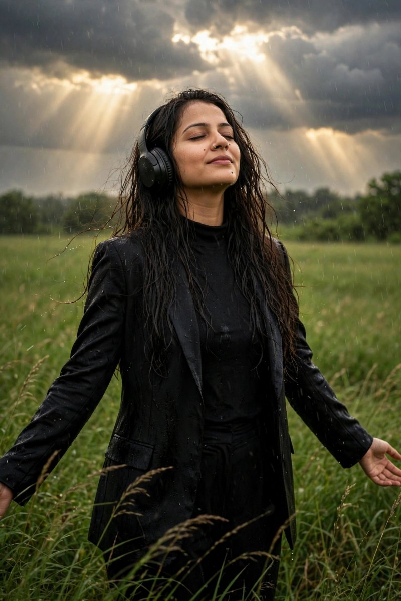 Lush green field Sanjanaa Arole AI Prompt Visual