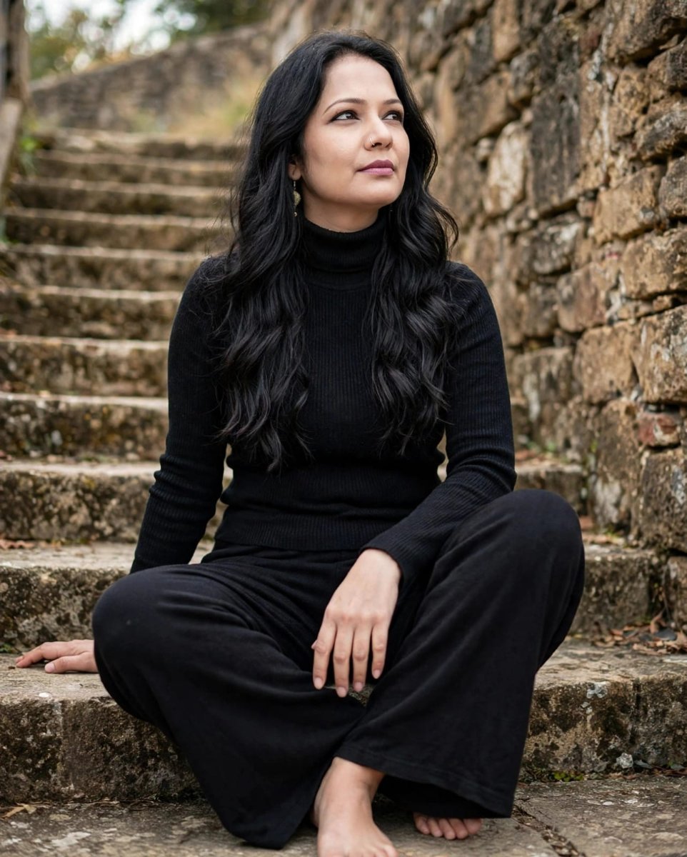 old weathered stone stairs SANJANAA AROLE AI Prompt Visual