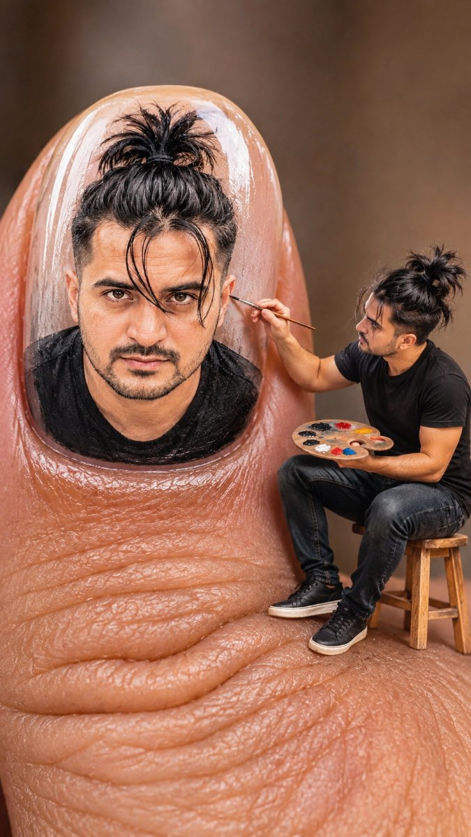 Nail Art Miniature - Diinesh Patel AI Prompt Visual