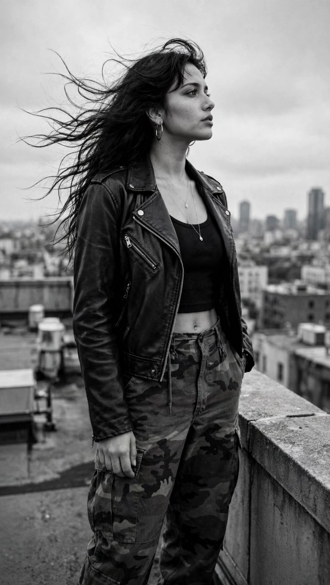 Rooftop Edge Sanjanaa Arole AI Prompt Visual