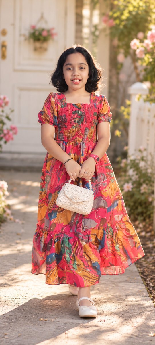 Tropical Floral Maxi Dress  Sanjanaa Arole AI Prompt Visual