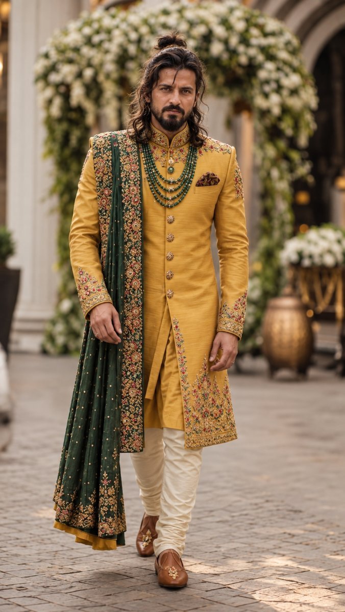 Traditional dress in indian weeding Diinesh Patel AI Prompt Visual